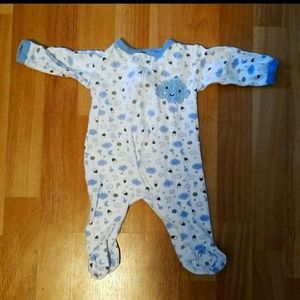 0-3mo Footed Pajamas